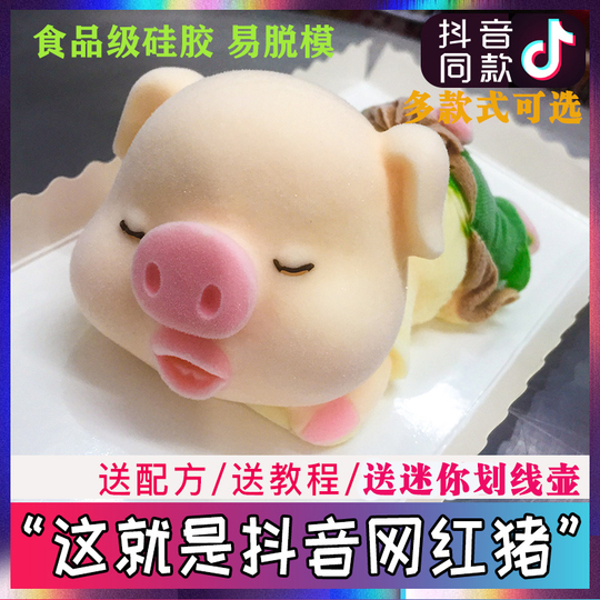 XiXiRan Moule en Silicone Cochon, 2 Pièces Forme de Cochon Moules en XiXiRan Moule en Silicone Cochon, 2 Pièces Forme de Cochon Moules en