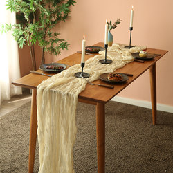 Wabi-sabi style dessert table wedding birthday banquet table runner