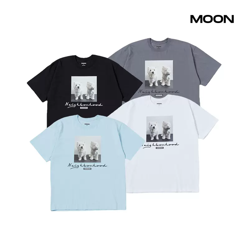 MOON现货Neighborhood NH TEE SS-13西高地小狗照片短袖T恤23SS-Taobao