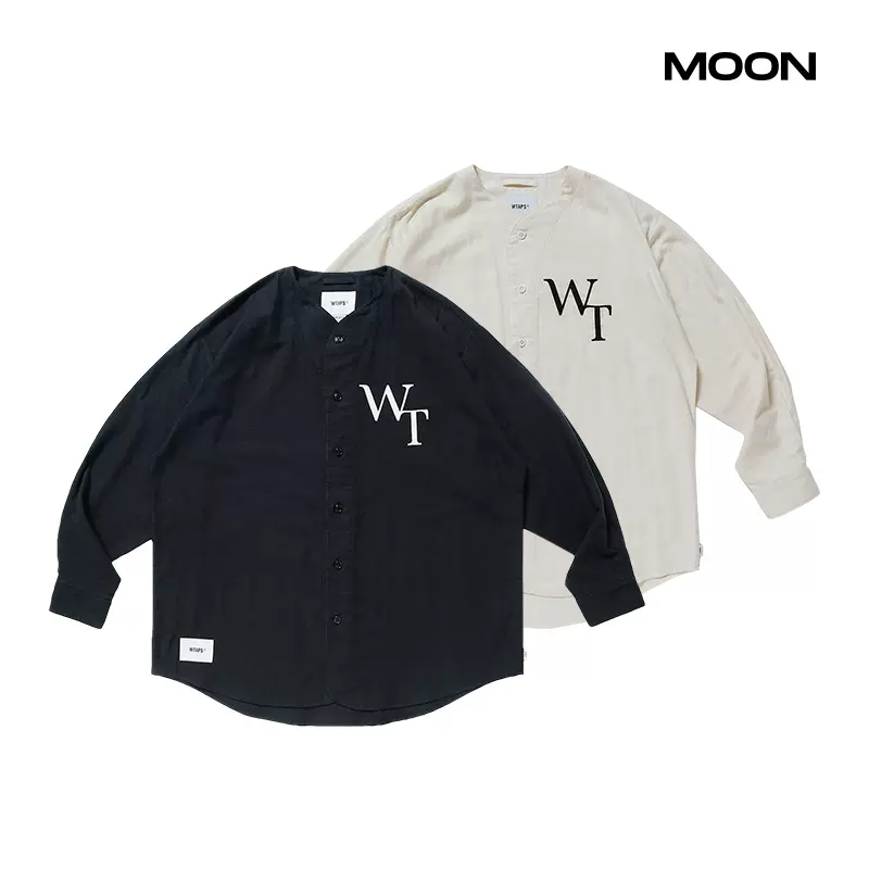 MOON现货WTAPS LEAGUE 02 / LS / COTTON. TWILL. LEAGUE棒球衬衫-Taobao