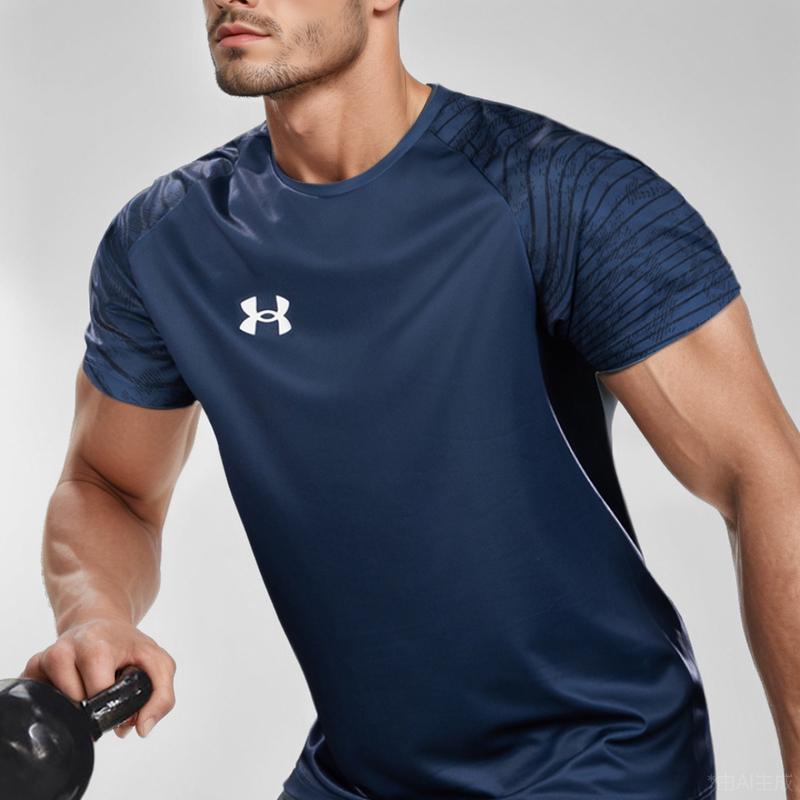 UA Under Armour быстросохнущая футболка мужская летняя новая спортивная майка для тренировок для бега дышащая одежда с половиной рукавов для фитнеса с