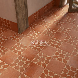 Southern Fujian Clay Red Vintage Tiles Balcony Non-Slip Tiles Entrance Hall Study Bathroom Non-Slip Floor Tiles Bakery Restaurant