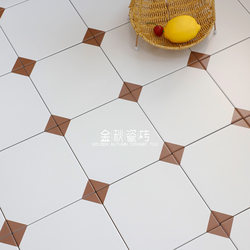 French Retro Tiles Bathroom Non-Slip Floor Tiles Kitchen Wall Tiles Entrance Balcony Bathroom Tiles Flower Tiles 200