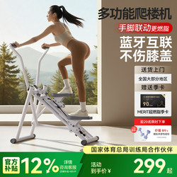 Merrick Multifunctional Stair Climbing Machine for Home Fitness, Bluetooth Stair Climbing and Climbing Equipment, Small Exercise Equipment 2501