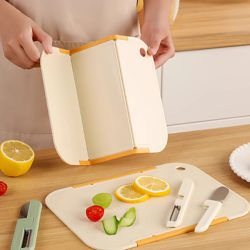 Folding Cutting Board Set, Portable Outdoor Camping Chopping Board, Fruit Cutting Board with Knife Combination, Non-Slip Cutting Board, Vegetable Cutting Tool