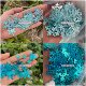 12mm-45mm laser blue mixed snowflake sequins Christmas jewelry beads DIY material handmade loose pieces