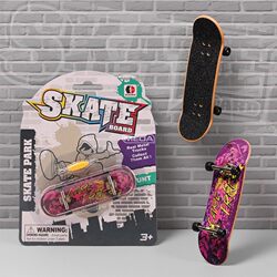 Mini Finger Skateboard Park with Wide Concave Board for Training, Student Desktop Stairs Entry-Level Novelty Toy