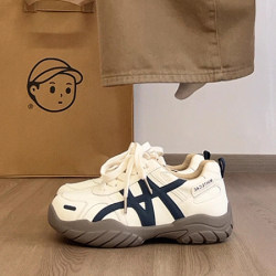 Retro Thick-Soled Agande Training Shoes for Women, 2025 Autum New Versatile Casual Sports Shoes, Soft-Soled Dad Shoes