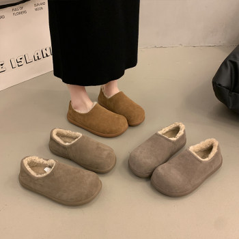 
Women's thick-soled velvet warm Birkenstock shoes 2025 autumn and winter