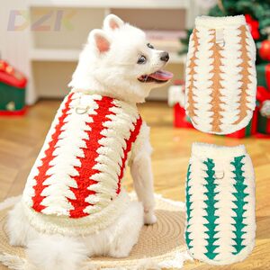 
Cross-border Christmas and holiday pet clothes, autumn and winter new dog clothes, plush new cat clothes for golden retrievers. 6