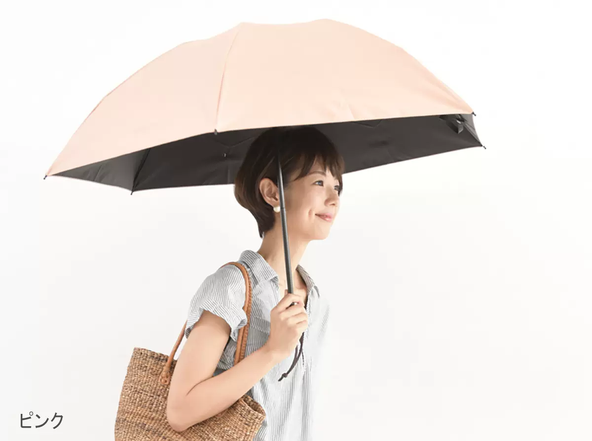 日本直邮代购SUN BARRIER100完全遮光100%uv cut三折纯色遮阳伞-Taobao