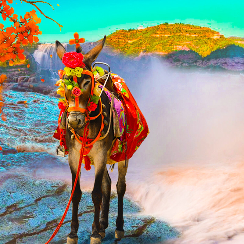 山西旅游太原到平遥古城 乔家大院 临汾壶口瀑布二日跟团游含门票