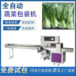 Fully Automatic Vegetable Packaging Machine, Mask Packaging Machine, Hardware Rubber Toy Food Candy Vegetable Pillow-Type Packaging Machine