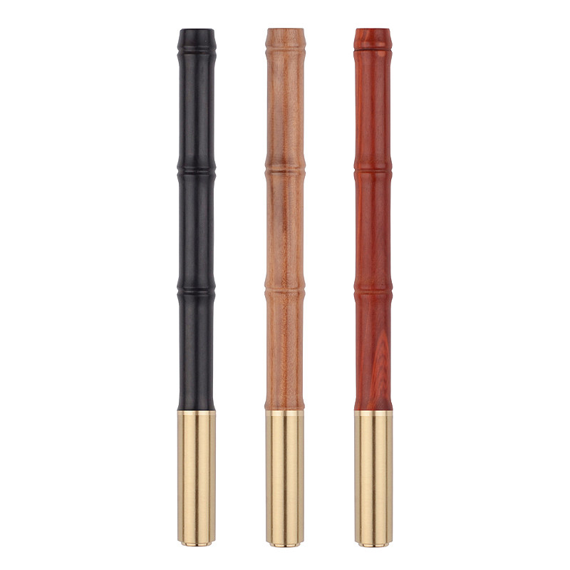 로즈우드 나무 서명 펜 단단한 나무 황동 금속 서명 펜 비즈니스 선물 사무실 젤 펜 로고 사용자 정의-