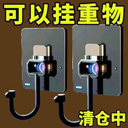 Stainless Steel Enlarged Hook, Strong Adhesive Hook, No-Drill Waterproof Hook, Bathroom Kitchen Wall Adhesive Hook