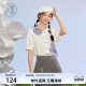 Zihan doll collar short -sleeved shirt Female summer new sweet wind, age -reducing casual design, flower loose shirt
