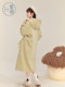 Zihan wool mid-length hooded coat for women in winter new double-sided warm casual warm loose jacket
