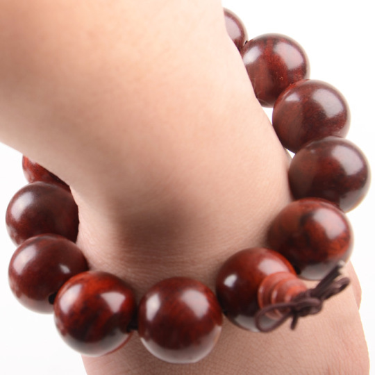 酸枝木手串佛珠紫檀红木手链男女款文玩
