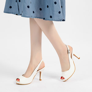 
Sandals for women one-shaped button 2024 new fashion versatile waterproof platform fish mouth high heels women's slim heels summer women's shoes