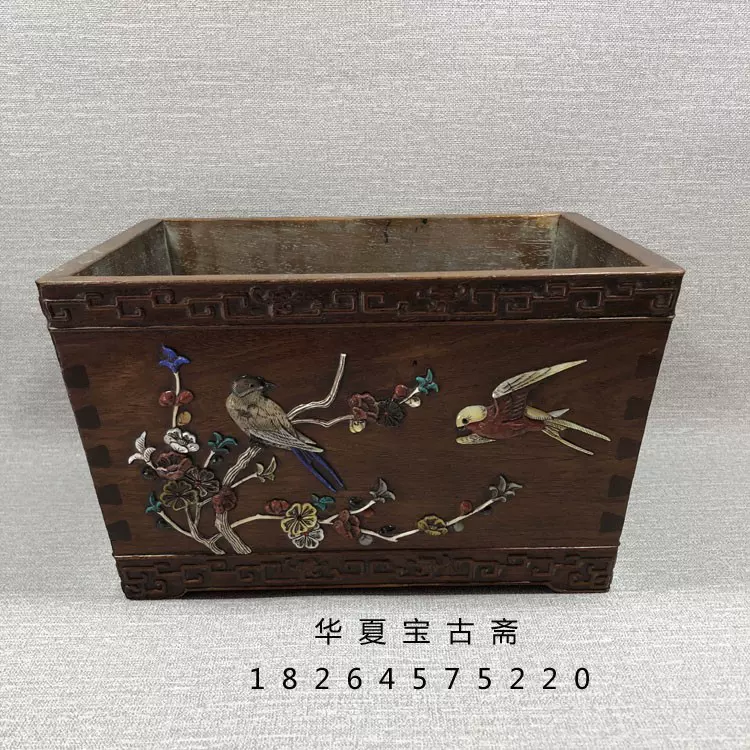 先着予約『清・古珍材彫・犀牛尊・非常に良い香り・時代箱付き』極細工・古賞物・中国古玩・中国古美術 その他