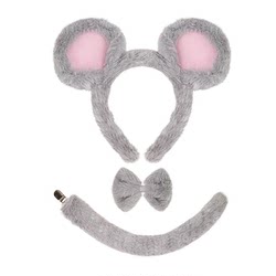 Super Cute and Funny Cartoon Mouse Headband with Little Mouse Ears for Children's Day Performance and Adult Dance Party Mouse Headwear