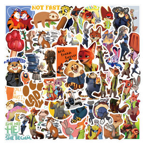 
Genuine Zootopia 2 stickers cartoon girls and children cute stickers waterproof hand account decoration material package