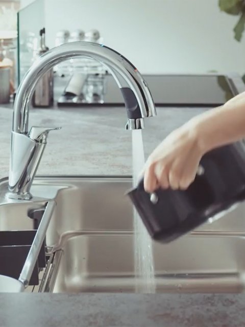 Japan LIXIL Inax Inax Kitchen Sink Sensing Sensing Rotating Cold and Cooler Puritic Purple Puritic Purple Water Filter Element Single Follow Trip
