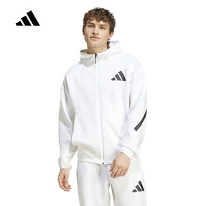 
Adidas Adidas men's authentic autumn new hooded casual sports black label jacket JF2443