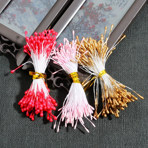 Симуляция жемчужного цветочного сердца Шифоновое ядро ​​штукатурки цветочные тычинки ручной работы.