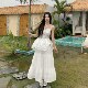 3MER Oh, the three girls are pure and horny atmosphere, lace splicing suspender dress, skirt, women's two-piece suit