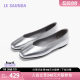 [Suffuri] Lylesdan Outlet Sale Commuter Square Head Light Mouth Stick Flat Sole Single Shoes Women 5T02101