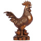 Copper rooster decoration Copper blessing chicken golden chicken reported zodiac chicken ingot chicken money chicken home decoration
