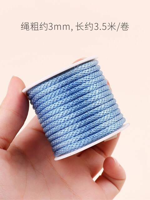 Corn rope 3mm handmade rope bracelet necklace neck jewelry line pendant ...