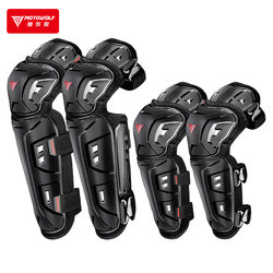 Modo Wolf Motorcycle Protective Gear, Motorcycle Riding Equipment, Anti-Fall Rider Knee and Elbow Protectors, Suitable for Both Men and Women, All Seasons