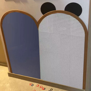 
Baby magnetic whiteboard wall sticker writing board blackboard wall building block wall two-in-one home teaching erasable graffiti background