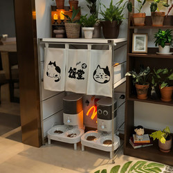 Cat Food Storage Rack Above Litter Box and Bowl, Pet Supplies Snack Cabinet, Storage Shelf, Cat Climbing Frame