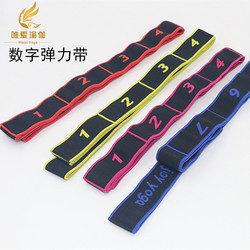 Yoga Digital Stretch Band Multi-Section Latin Dance Resistance Band Pull Band 8-Section Elastic Band Special for Dance and Pilates