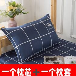 Pillow Core Student Dormitory Pillow Set of Two Cartoon Couple Removable and Washable Pillowcases Single and Double Home Use Medium Pillow