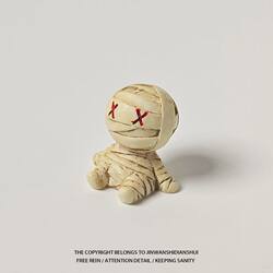 Bored? Let's Get Crazy with the Mummies! Halloween, Resurrection, Ghost Festival, Horror Resin Desktop Figurines