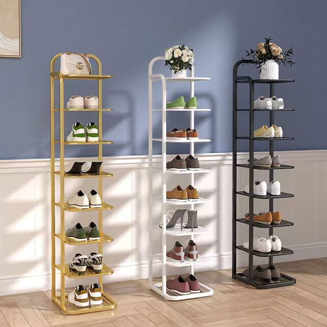 Shoe rack multi-layer home door shoe rack small narrow simple indoor ...