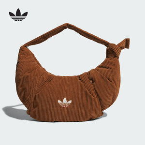 
adidas Adidas Clover Corduroy Large Cloud Bag 2025 Winter Women's Shoulder Crossbody Bag KT0860