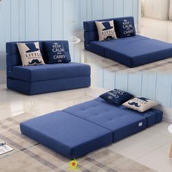 Foldable Sofa Tatami, Popular Style, Single/Double, 1.5m Small Apartment Multifunctional Dual-Use Lazy Sofa Bed
