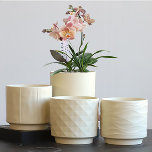 
Nordic flowerpot ceramics for everyone to use special cream with holder for Phalaenopsis to cure wind tiger orchid succulent green plant potted plants