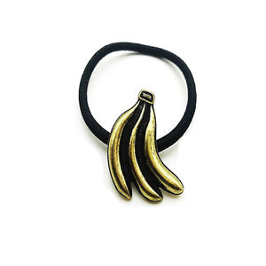 
Foreign trade jewelry European and American fashion jewelry hair accessories headdress retro banana fruit ponytail hair rope
