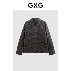 
GXG men's clothing, presbyterian print genuine leather jacket, men's trendy fashion jacket, leather jacket, hot sale in spring and autumn