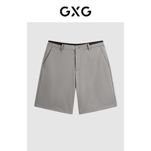 GXG men's khaki suit shorts stretch slim trousers 24 summer G24X222024