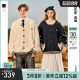 Bosie Boxi 2025 autumn new contrast cardigan sweater for male couple