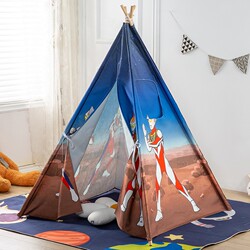 Hotel Cartoon Children's Ultraman Family Room Tent Indoor Playhouse Boys and Girls Small House Castle Bed Divider