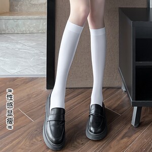 
Summer thin pressure and slimming legs jk socks sports pile socks over knee high stockings mid-tube