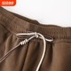 Mom pants spring and autumn, middle -aged and elderly women's pants plus velvet thick middle -aged female winter beam pants high waist casual wearing long pants
